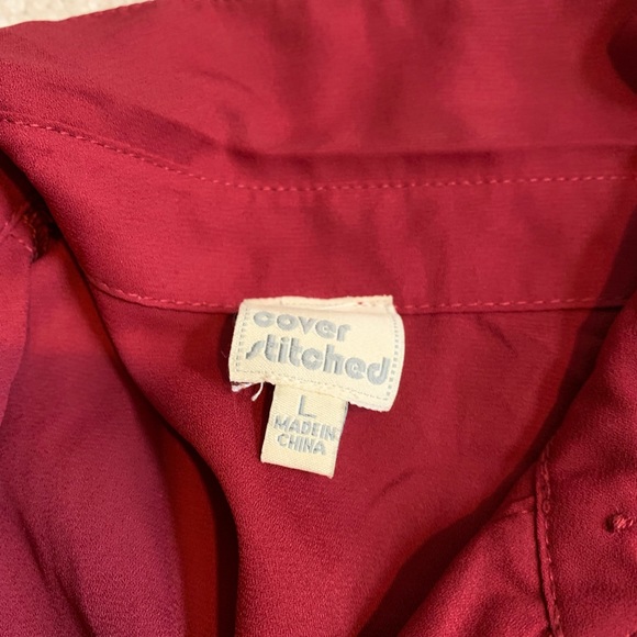 Long sleeve tie up top - Picture 3 of 3